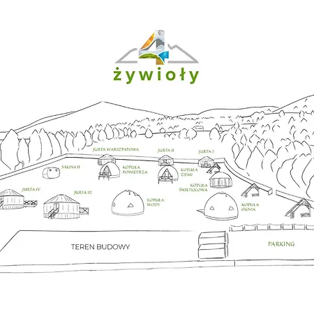 4 Żywioły - całoroczne jurty w górach - dostęp do sauny Campismo de Luxo *